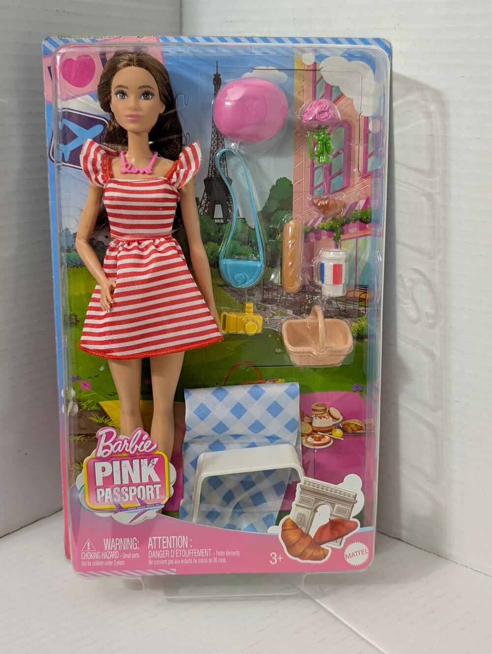 Barbie Pink Passport Paris Picnic Doll Set New In Box Mattel